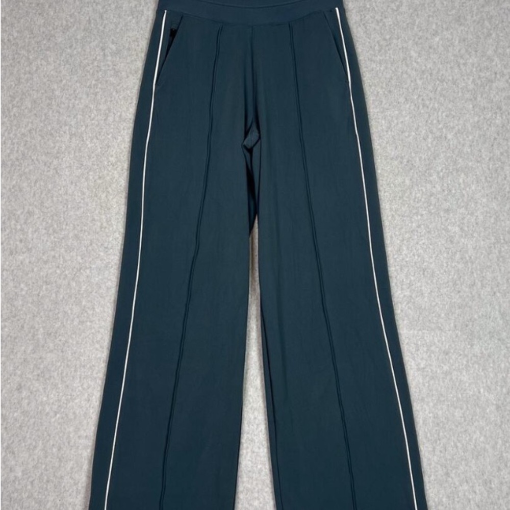 Athleta VENICE HIGH RISE Wide Leg Track Stripe Pants-  Size XS